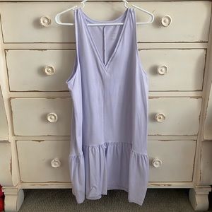 A New Day Lilac Sleeveless Ruffle Hem Knit Dress Size Large